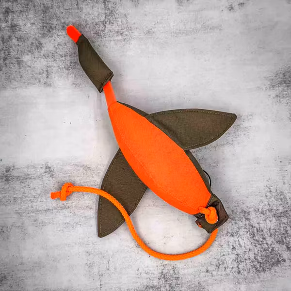Firedog Duck Dummy Markering – Orange/khaki 400g