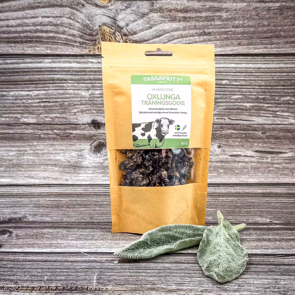 Tassafritt Träningsgodis Oxlunga 80g