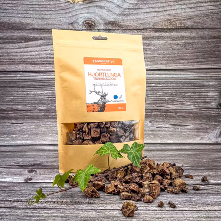Tassafritt® Träningsgodis Hjortlunga 80g