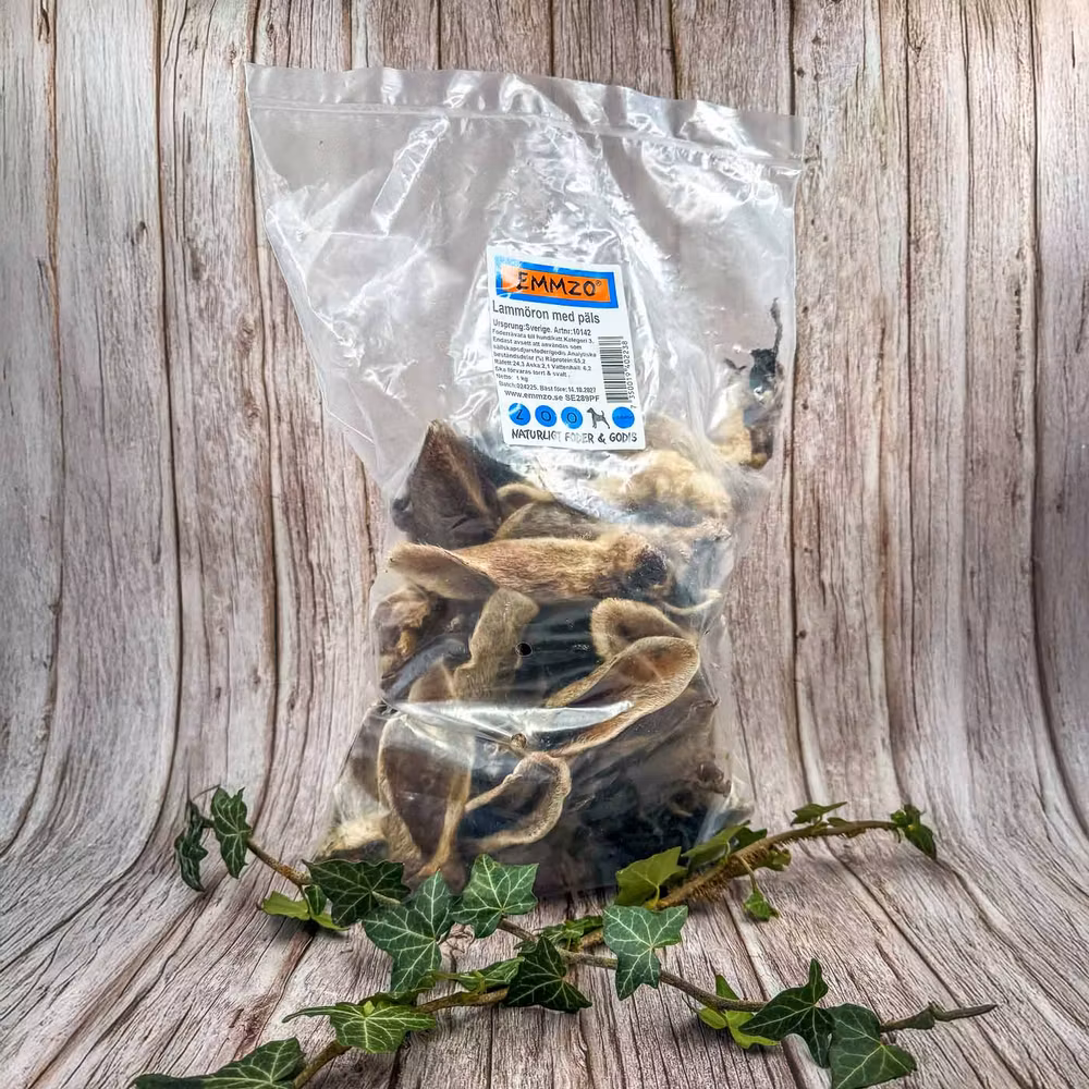 Lammöron med päls – Storpack 1 kg – EMMZO