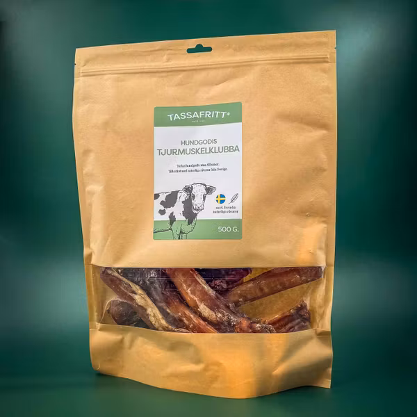 Tassafritt Tjurmuskelklubba 500 g