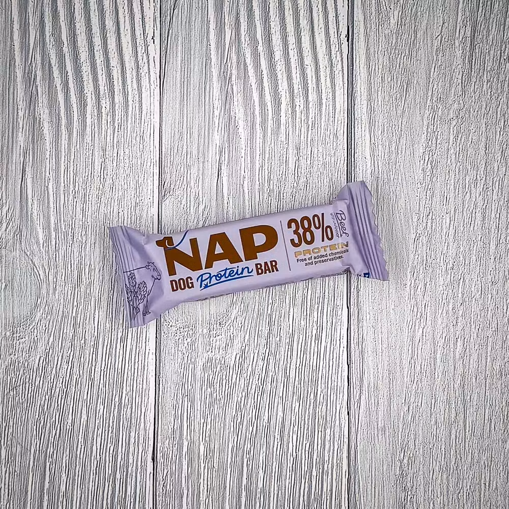 NAP Dog Protein Bar – Nöt med lavendel 50 g