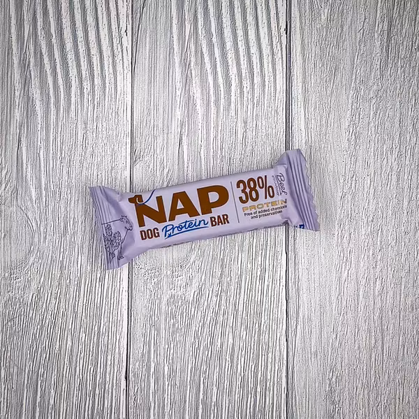 NAP Dog Protein Bar – Nöt med lavendel 50 g