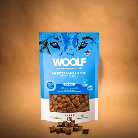 WOOLF Soft Cubes – Medelhavsfisk 100 g