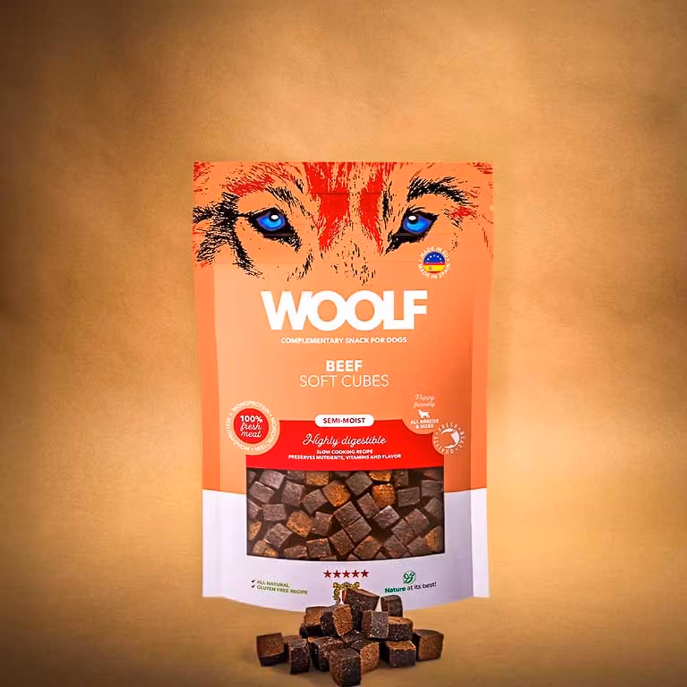 WOOLF Soft Cubes – Nöt 100 g