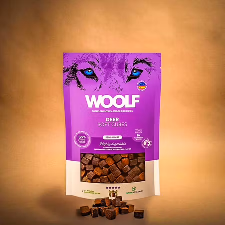WOOLF Soft Cubes – Hjort 100 g