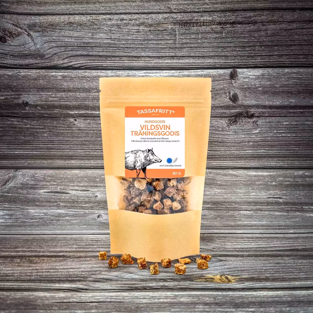 Tassafritt Träningsgodis Vildsvin 80 g