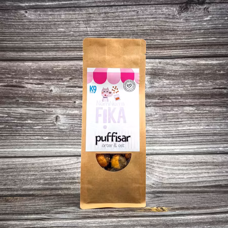 NomNoms FIKA Puffisar – Ost & Örter 100 g
