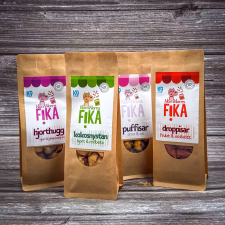 NomNoms FIKA Puffisar – Ost & Örter 100 g