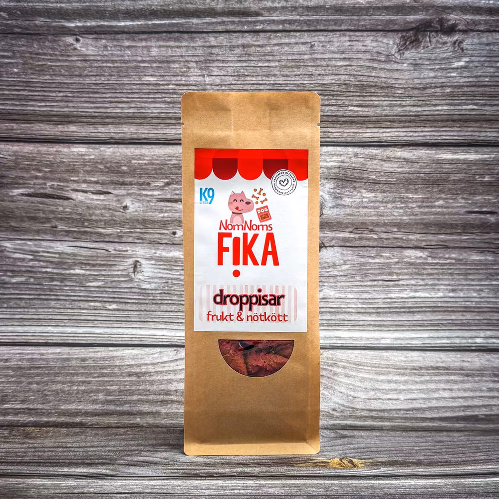 NomNoms FIKA Droppisar – Frukt & Nötkött 100 g