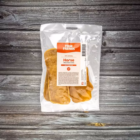 FourFriends Natural Chews – Hästchips av råhud 100 g