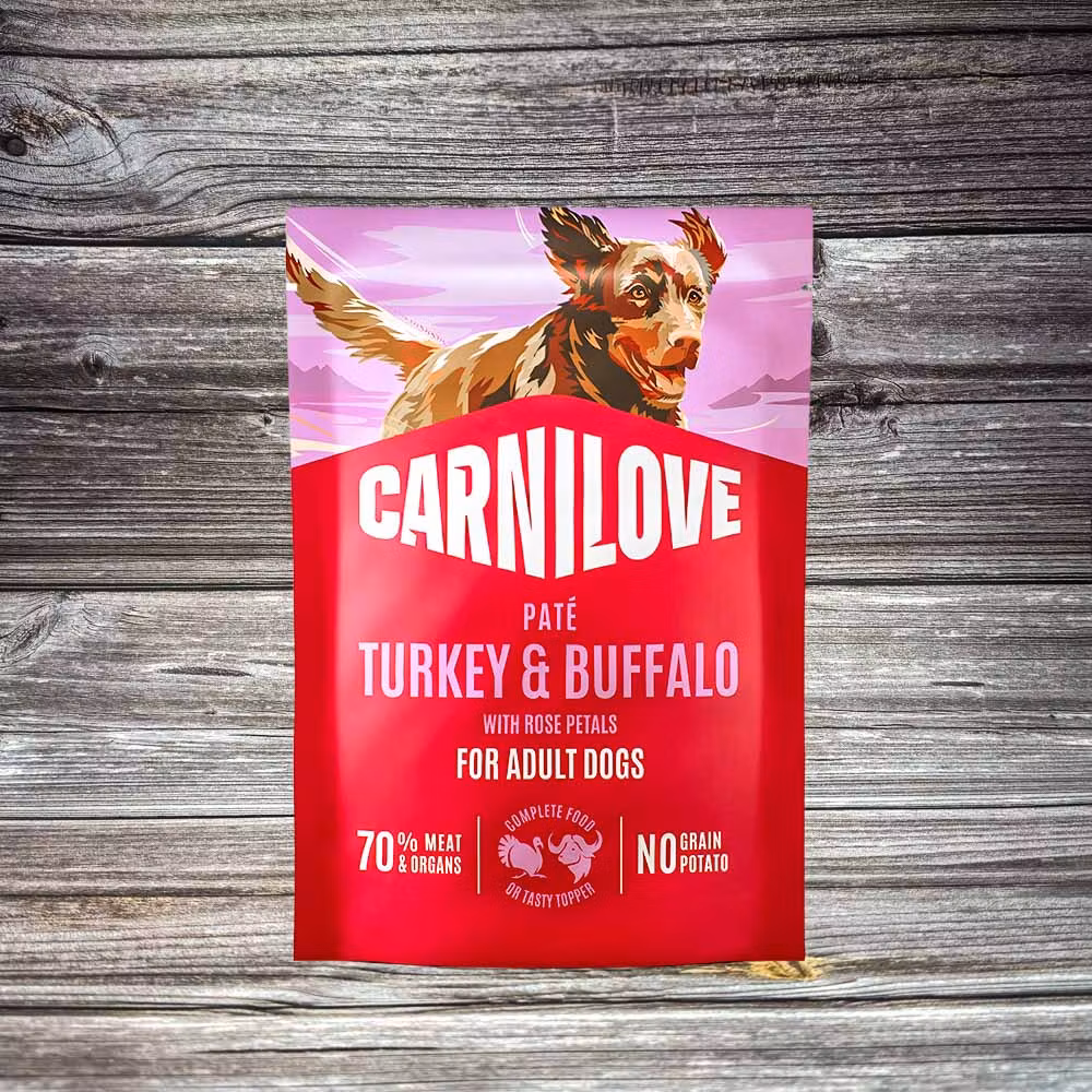 Carnilove Paté Kalkon & Buffel med Rosenblad 300 g