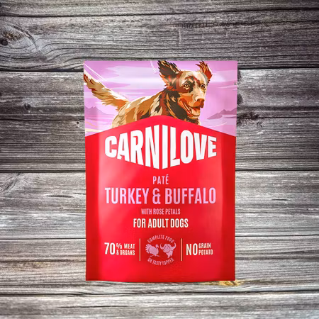 Carnilove Paté Kalkon & Buffel med Rosenblad 300 g