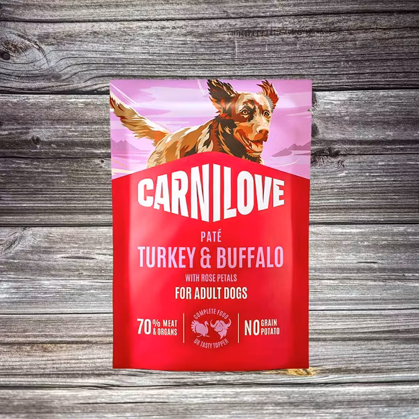 Carnilove Paté Kalkon & Buffel med Rosenblad 300 g