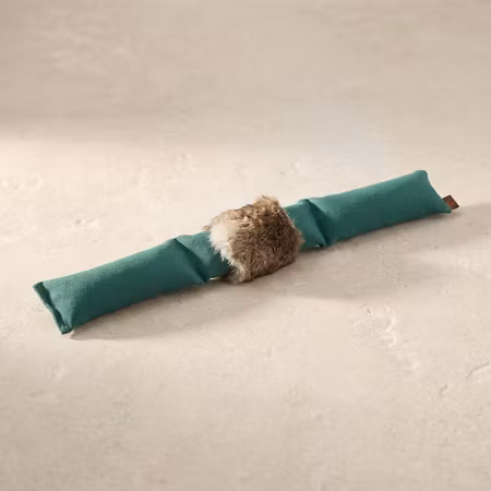 Firedog 3-delad Junior Dummy 800 g Grön med kaninpäls