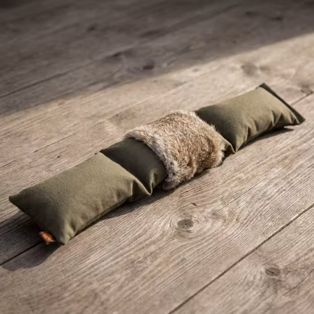 Firedog 3-delad dummy 2,5 kg Khaki med kaninpäls
