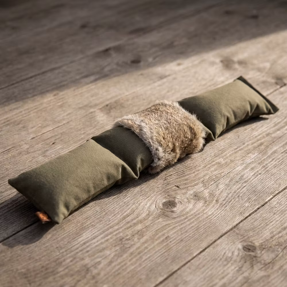 Firedog Dummy 3-delad med kaninpäls – 2,5 kg Khaki