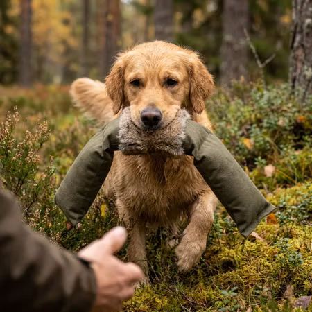 Firedog 3-delad dummy 2,5 kg Khaki med kaninpäls