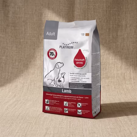 PLATINUM Adult – Lamb+Rice 1,5 kg