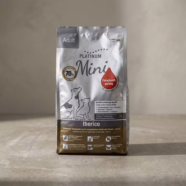 PLATINUM Adult Mini – Iberico+Greens 900 g