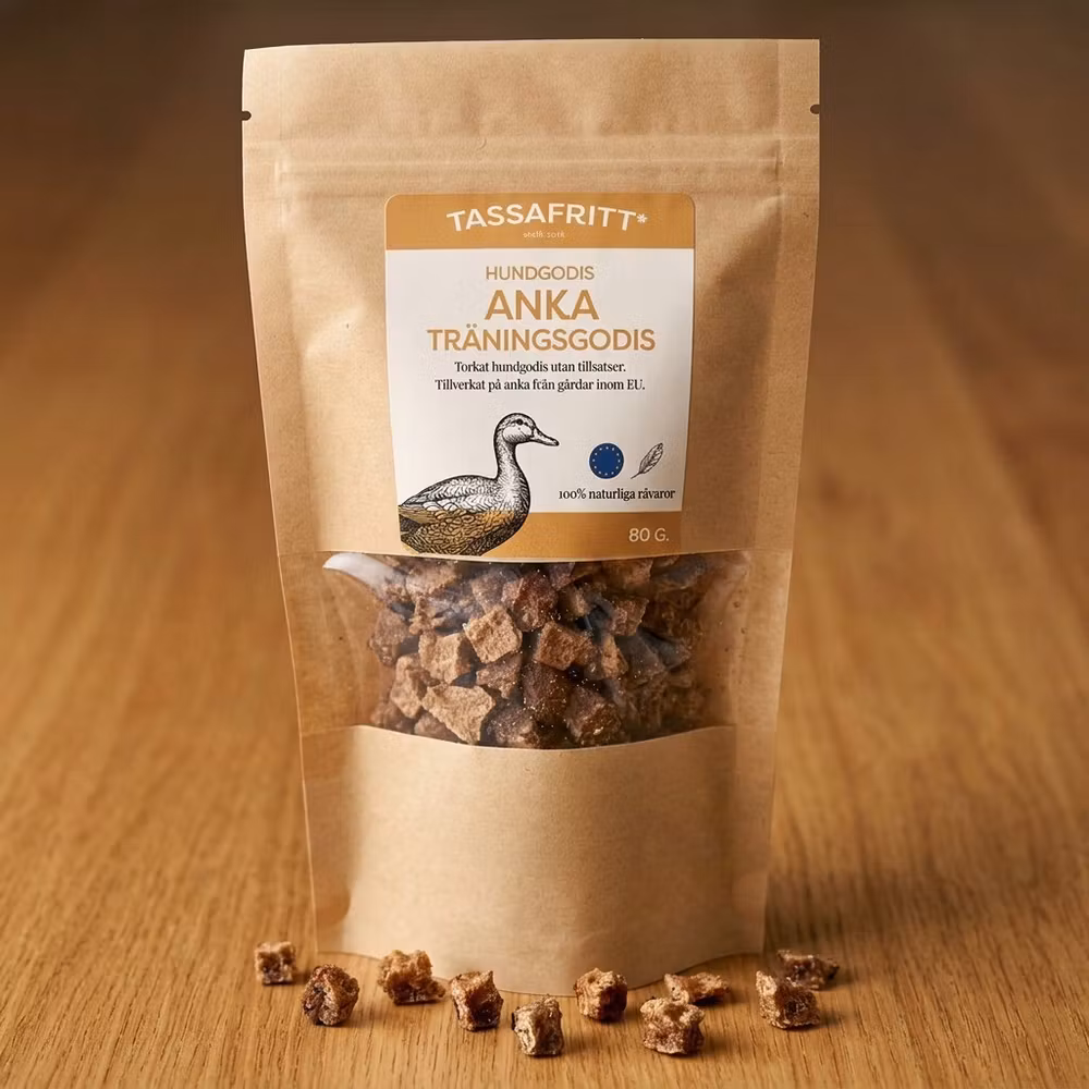 TassaFritt Träningsgodis Anka 80 g
