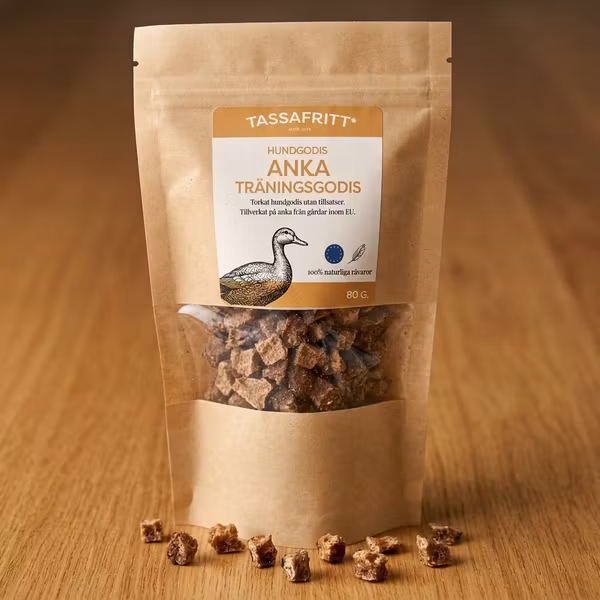 TassaFritt Träningsgodis Anka 80 g