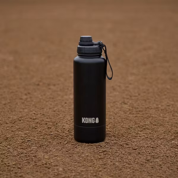 KONG Duo Drinker Vattenflaska – Svart 910 ml