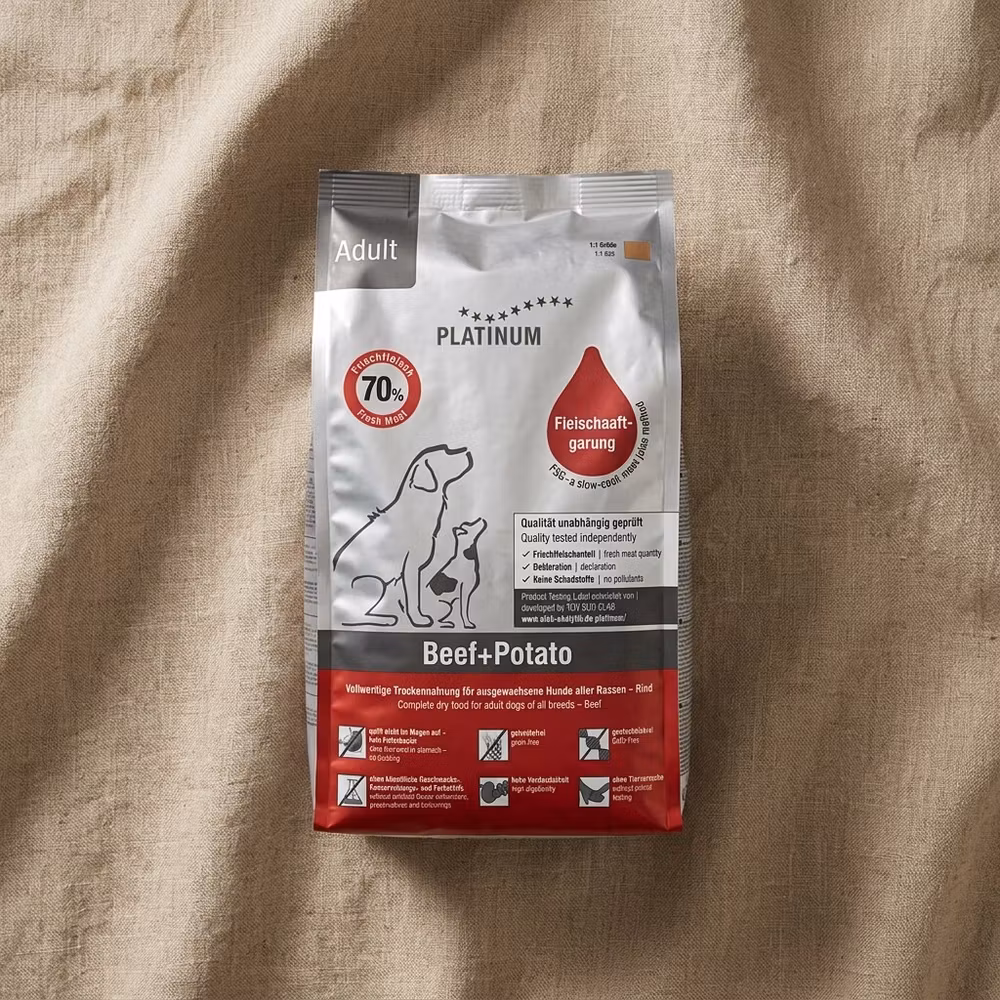 PLATINUM Adult – Beef+Potato 1,5 kg