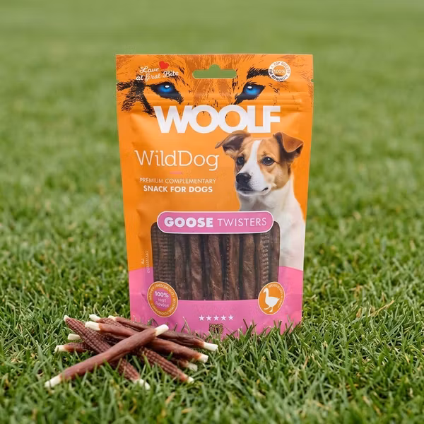 WOOLF WildDog Twisters – Gås 100 g