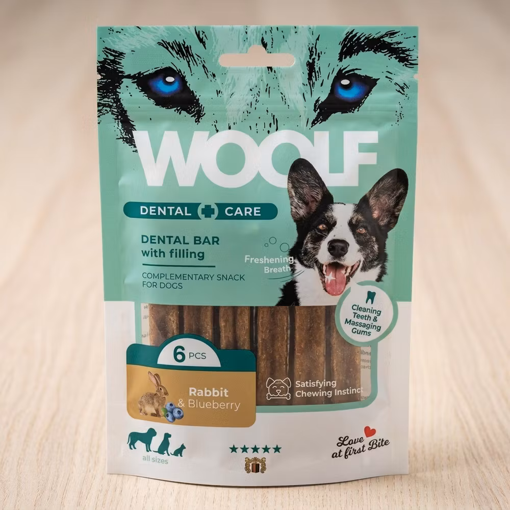 WOOLF Dental Care – Rabbit & Blueberry 6 st