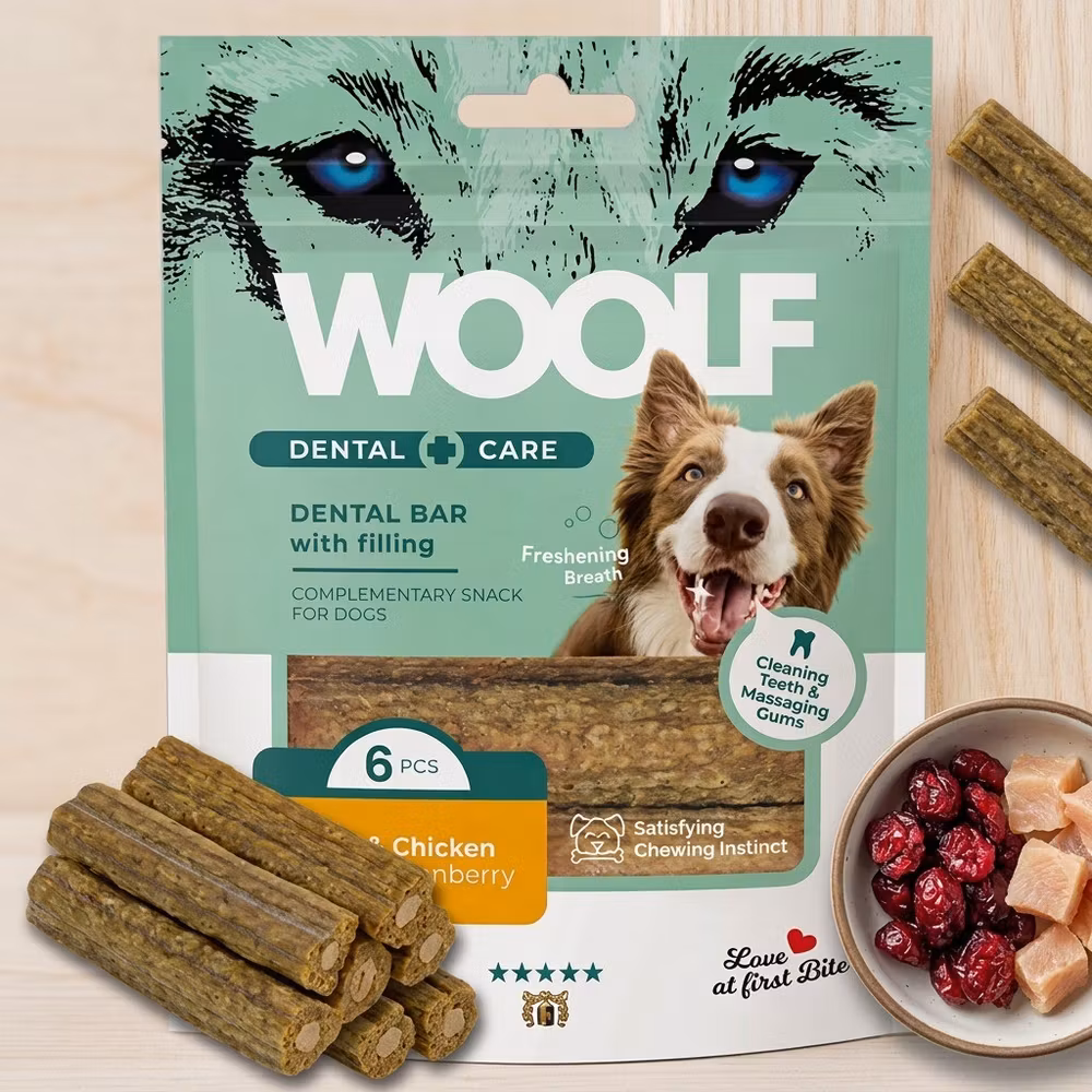 WOOLF Dental Care – Chicken & Cranberry 6 st