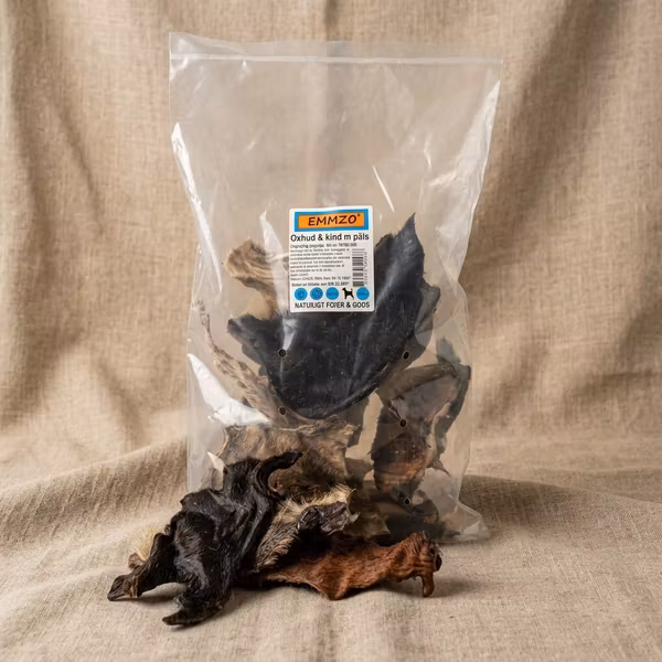 Oxhud & kind med päls – Flerpack 500 g – EMMZO