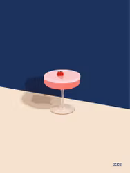 Pink cocktail