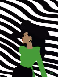 Zebra woman