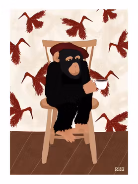 NYHET! - Monkey Drinks Coffee