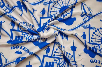 Scarf - Göteborg blå/vit