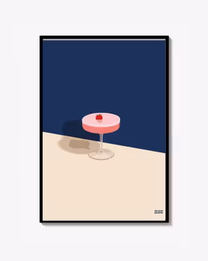 Pink cocktail