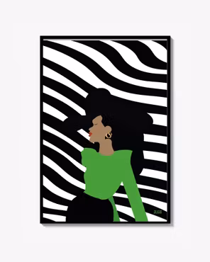 Zebra woman