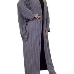 Öppen maxi-cardigan