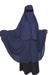 Niqab Salam XL 3 lager - Blå