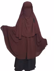 Niqab Salam XL 3 lager - Burgundi