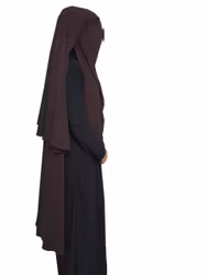Niqab Salam XL 3 lager - Brun