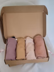 Hijab cotton Box Nude 2
