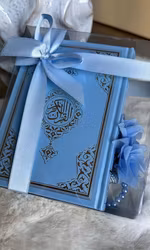 Koran-Box-Present- Himmelsblå