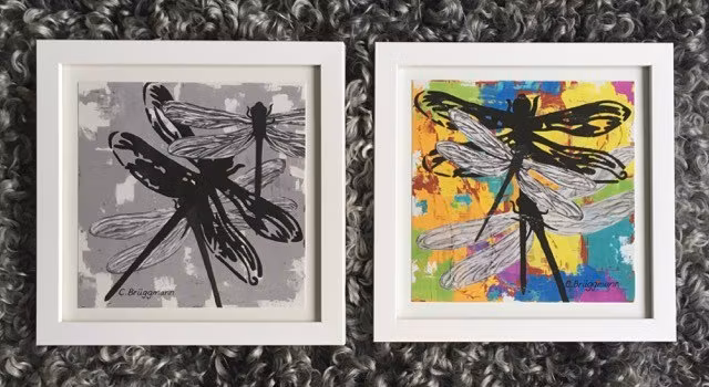 Stilrena coola art prints från Helsingborgskonstnären C.Brüggmann som visar upp sin ateljé varje påsk i regi av VSKG:s konstrunda.