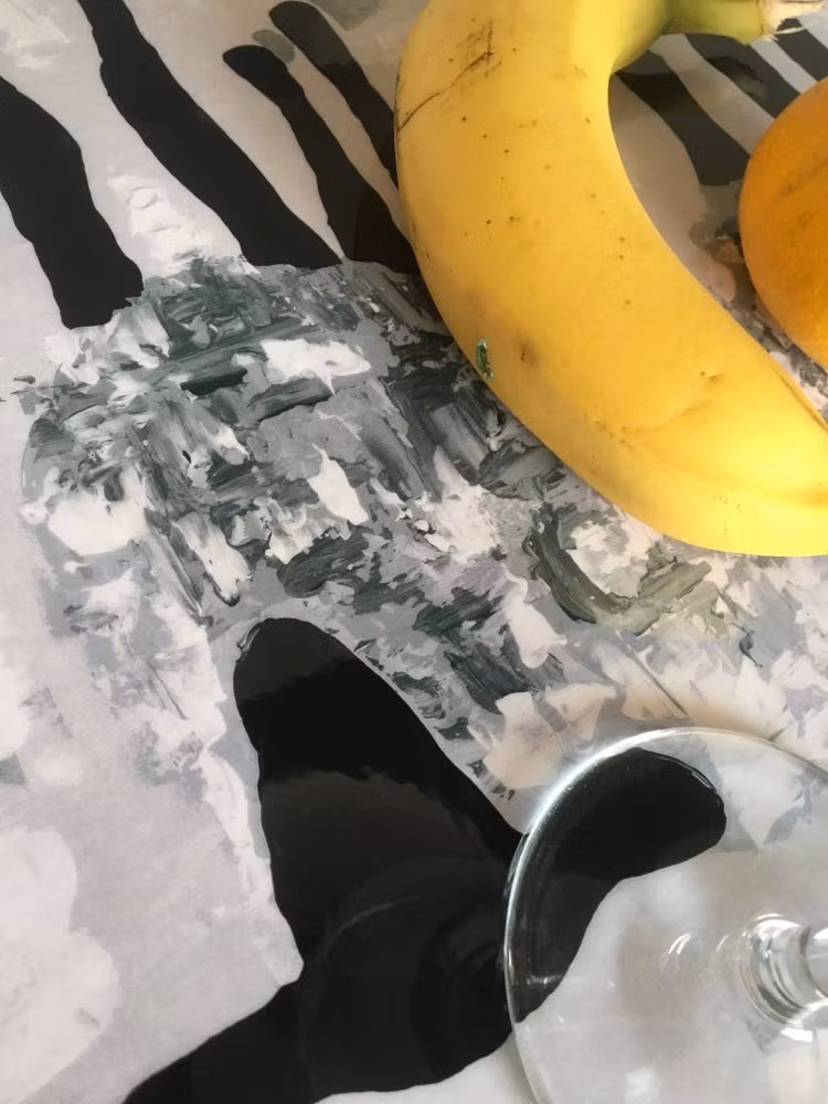 Skydda duk och bord med snygga bordsunderlägg med djurmotiv. Här har C.Brüggmann avbildat gotlandsfår.