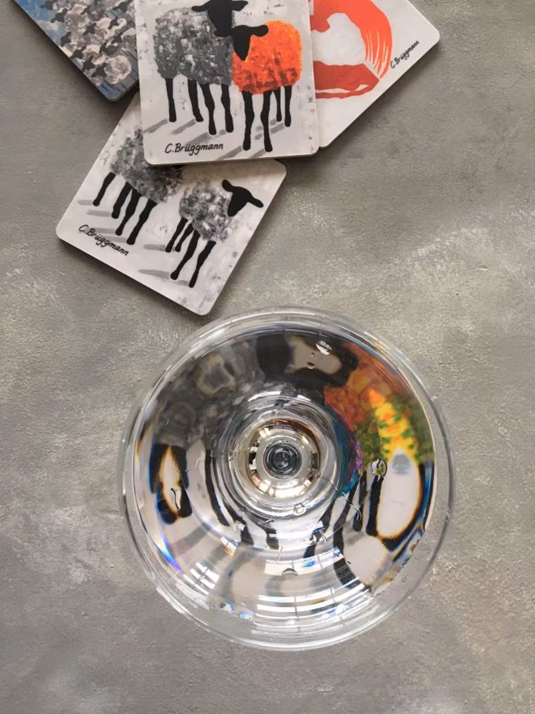 Glasunderlägg, multi får