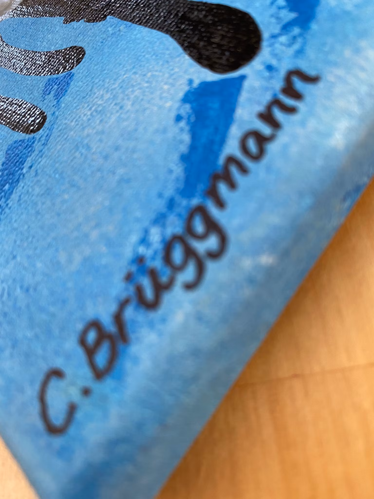 Konst signerad och målad av sommargotlänningen Catharina Brüggmann som kommer från Helsingborg.