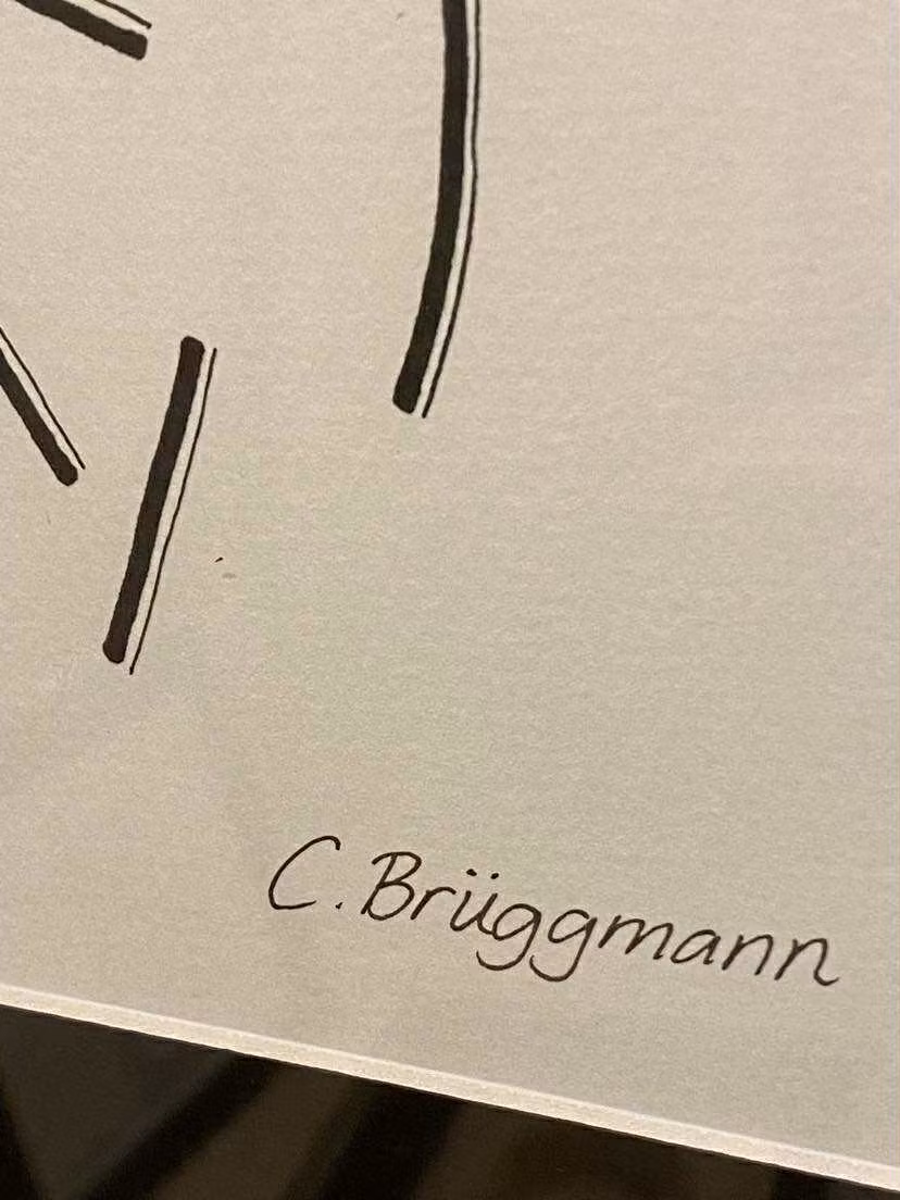 Äkta konst signerad av konstnärinnan själv, C.Brüggmann från Helsingborg men som även bor på Gotland på somrarna.