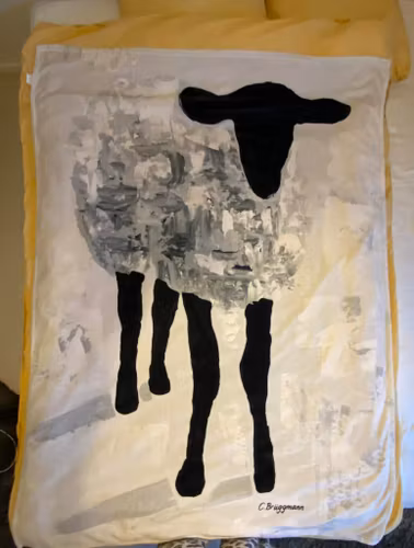 Filt / Pläd med får